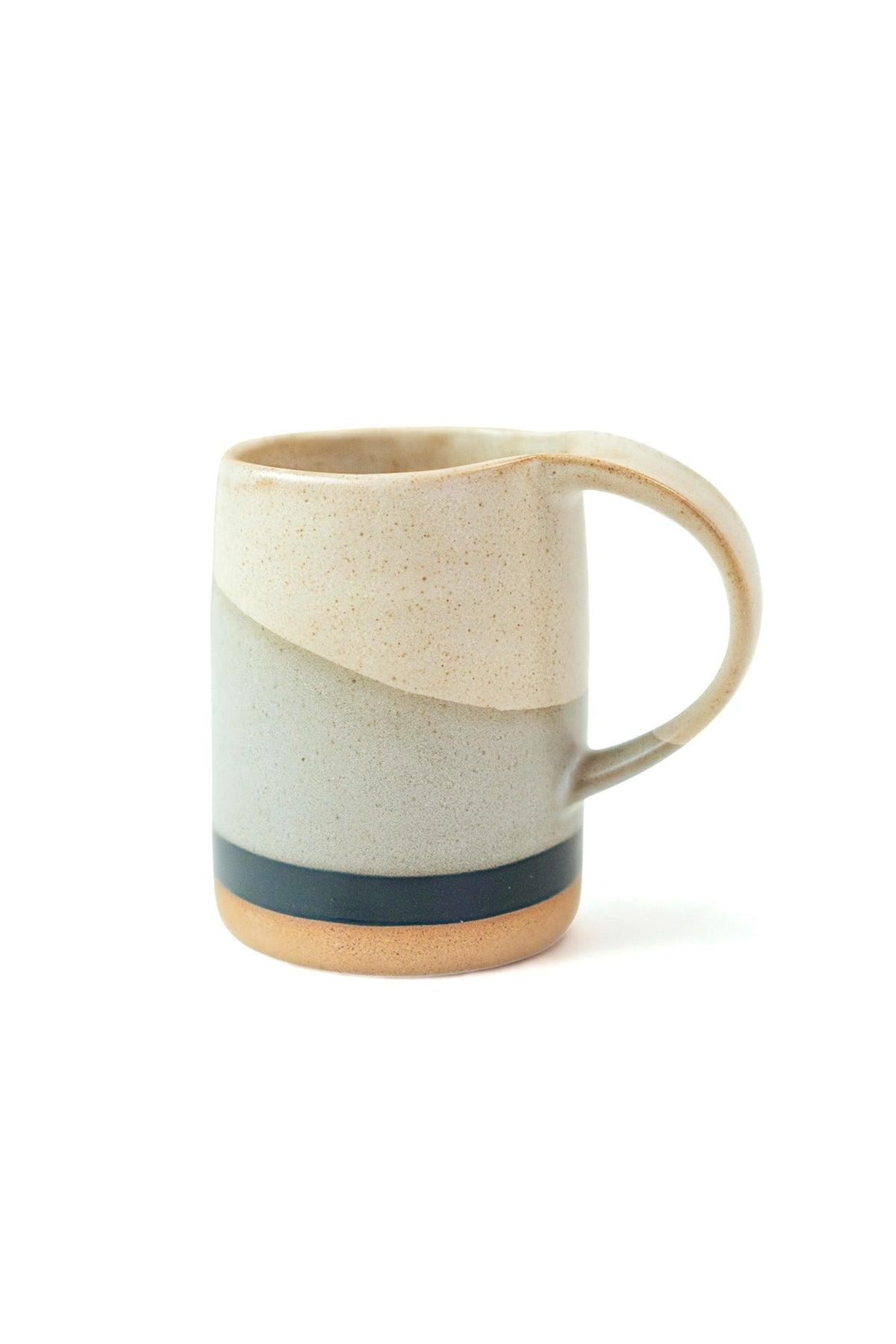 Color Block Speckled Stoneware Mug