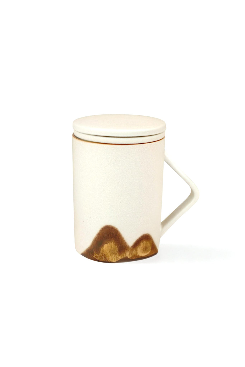 Mountain Glaze Ceramic Tea Mug with Strainer