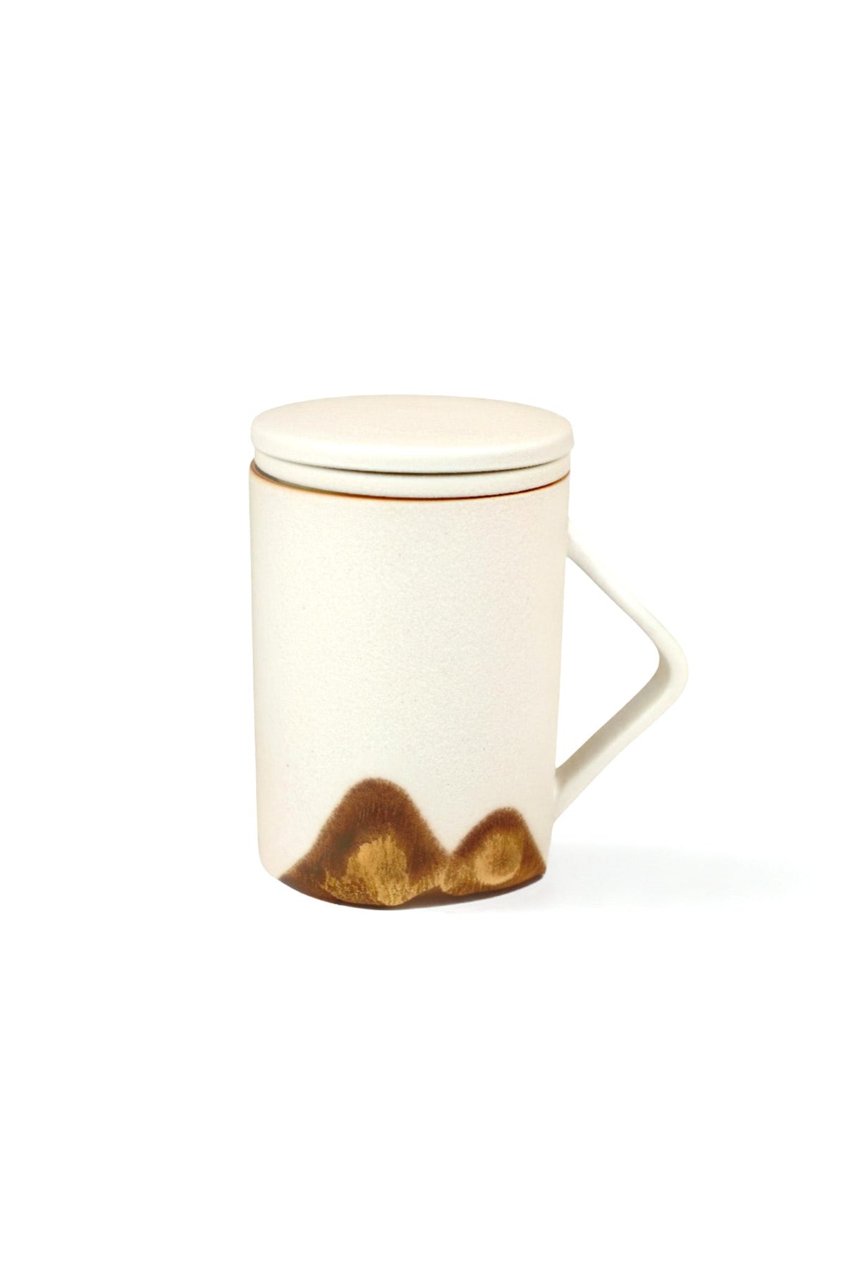 Mountain Glaze Ceramic Tea Mug with Strainer