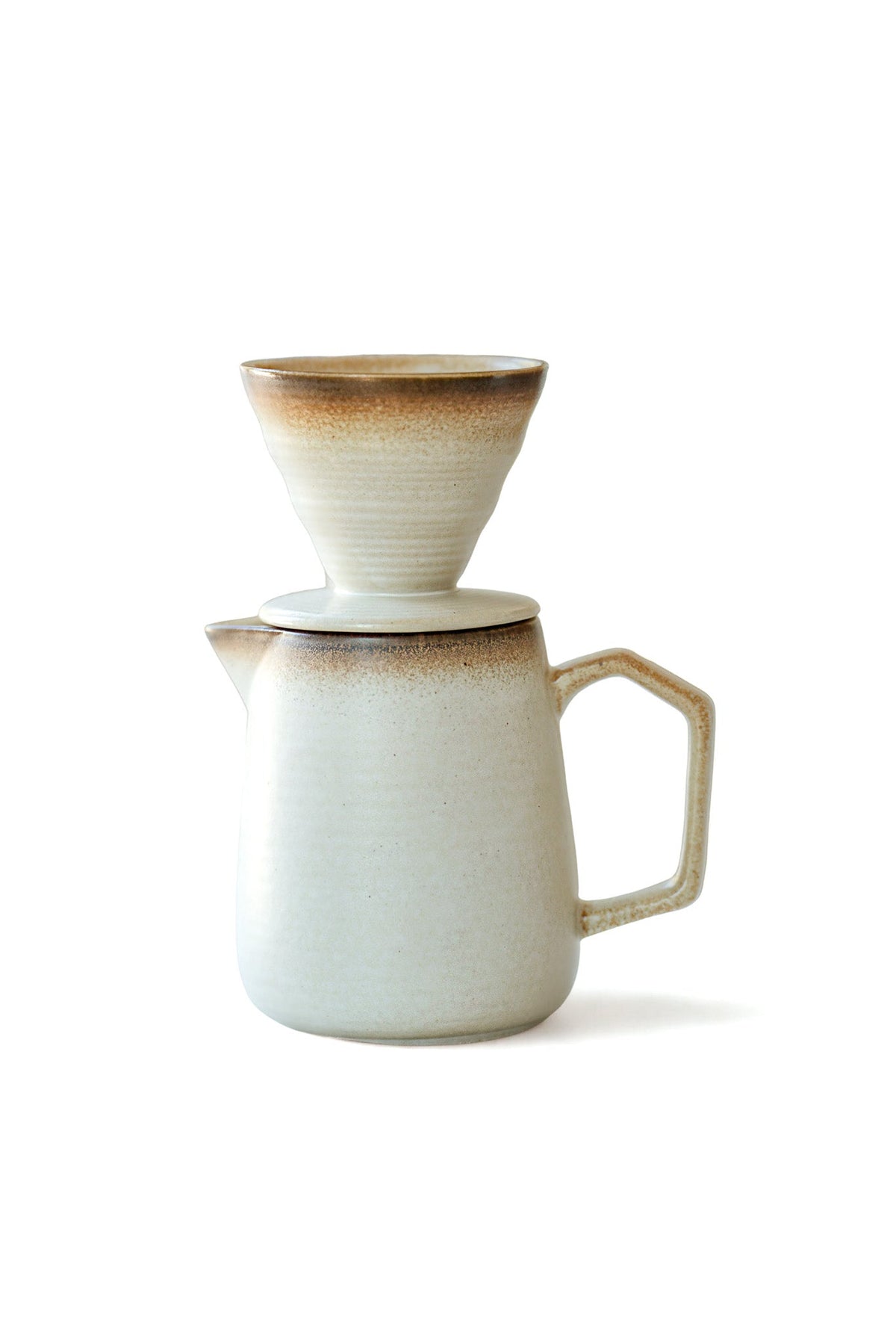 Rustic Stoneware Pour Over Coffee Set