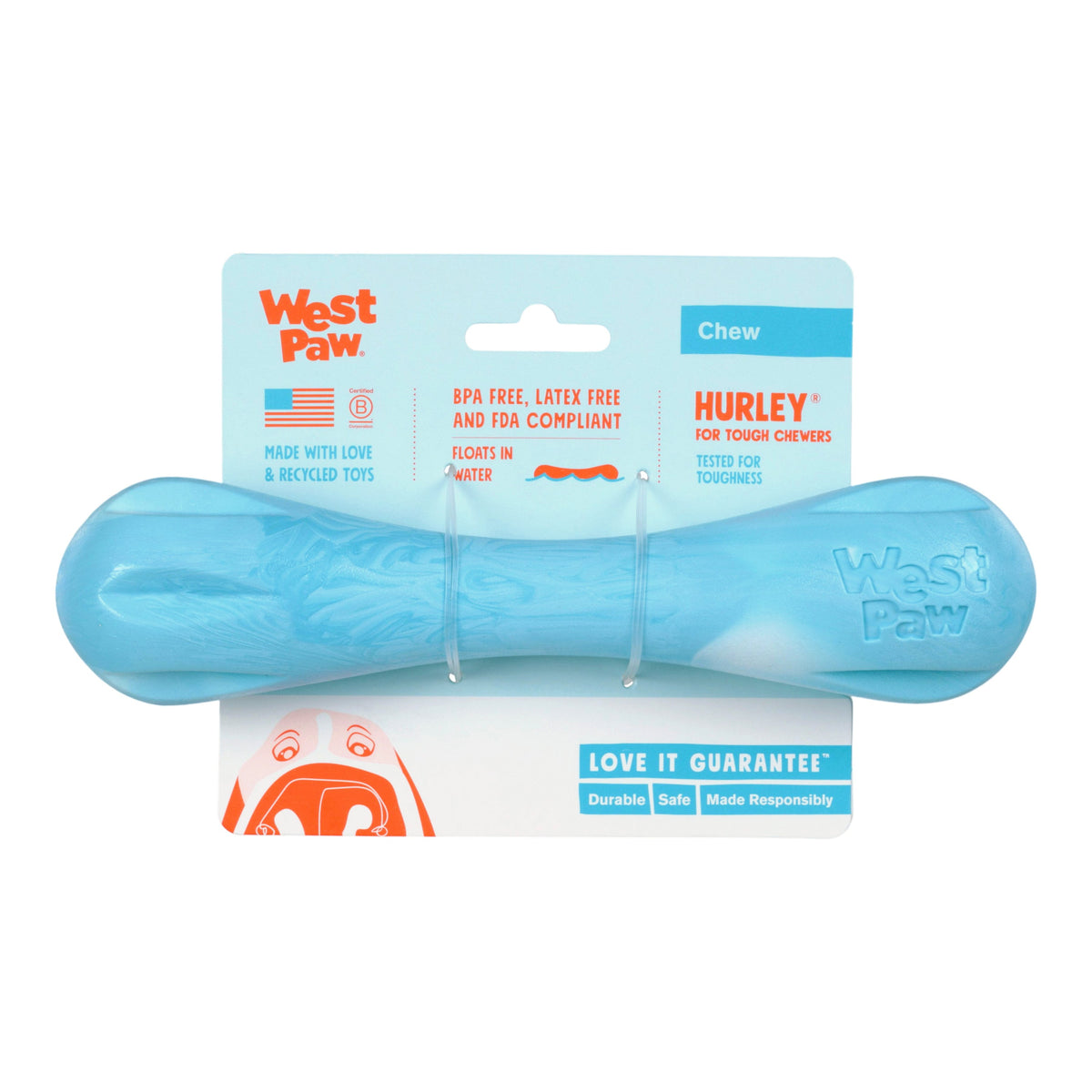 Hurley Aqua SwirlHurley® Aqua Swirl — Limited Edition Zogoflex® Bone Dog Toy