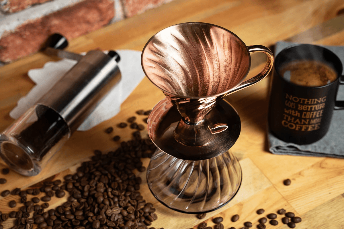 Handmade Copper Pour-Over Coffee Dripper