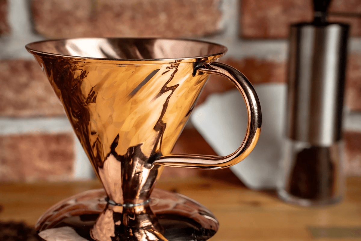 Handmade Copper Pour-Over Coffee Dripper