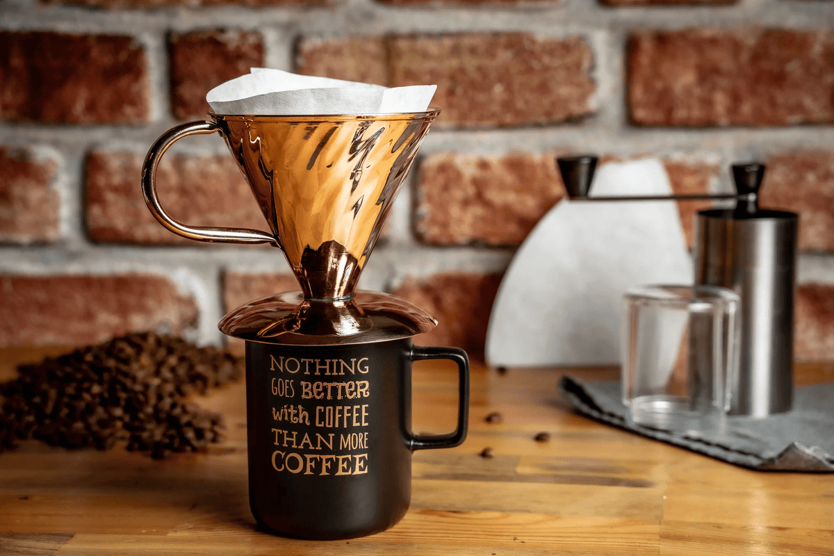 Handmade Copper Pour-Over Coffee Dripper