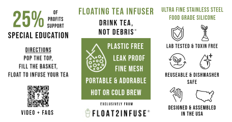 Floating Red Crab Tea Infuser - Cute Animal Tea Infuser for Loose Leaf Tea
