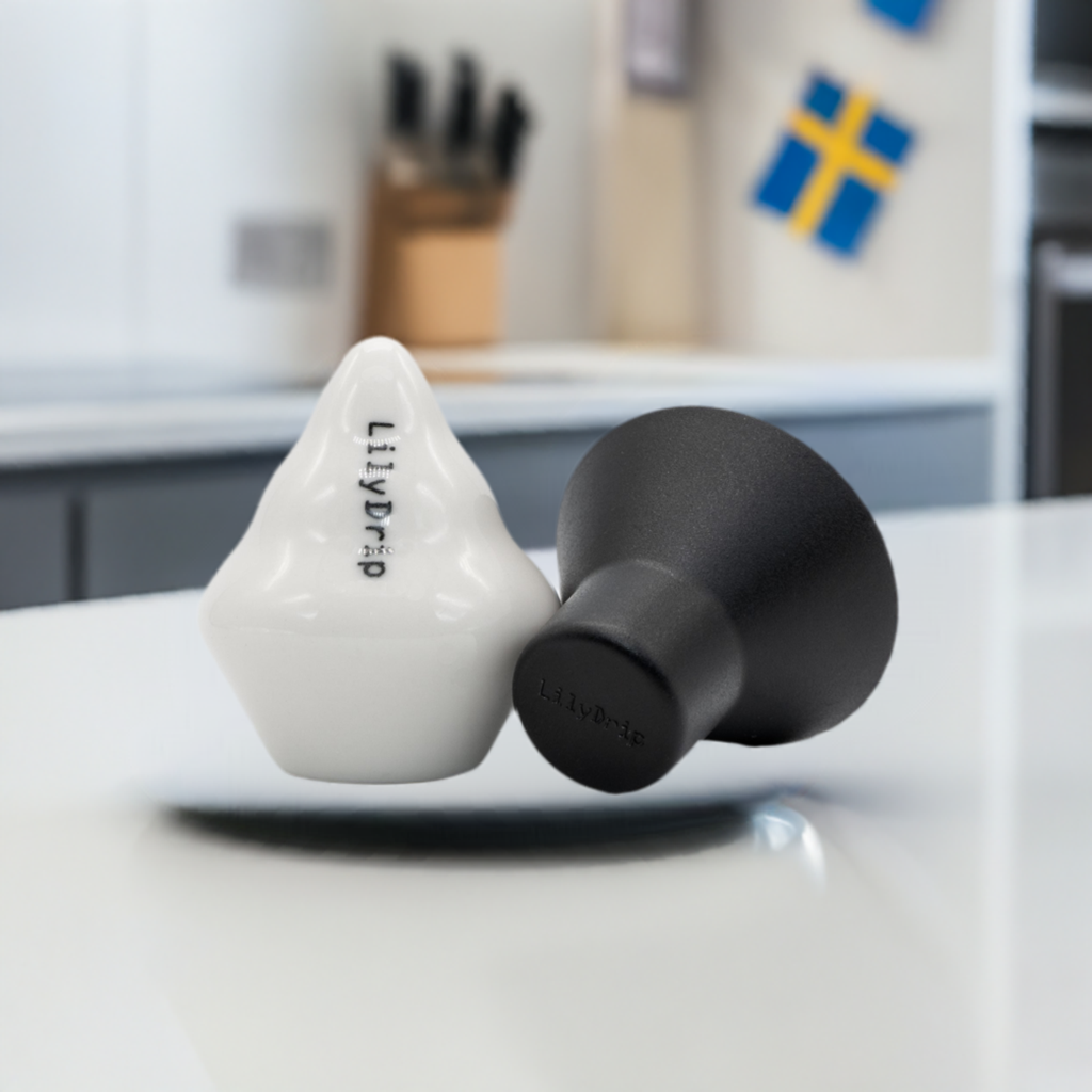 LilyDrip Costas of Sweden (COS) Ceramic Pour-Over Insert – Slow Flow, Fits V60 & Origami Cone Drippers