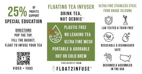 Floating Hedgehog Tea Infuser - Cute Tea Infuser for Loose Tea
