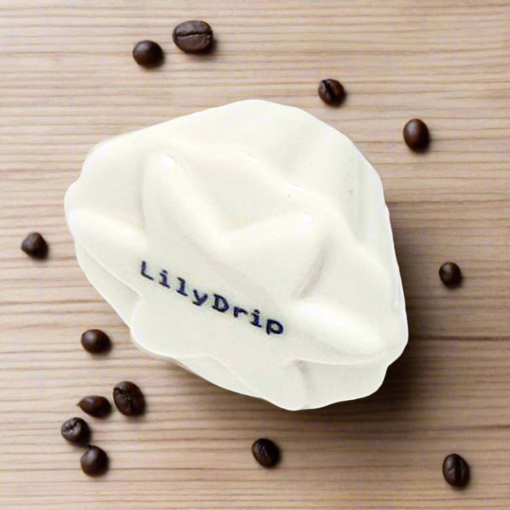 LilyDrip Lotos Ceramic Pour-Over Insert – Use Flat-Bottom Basket Filters in V60 & Origami Cone Drippers