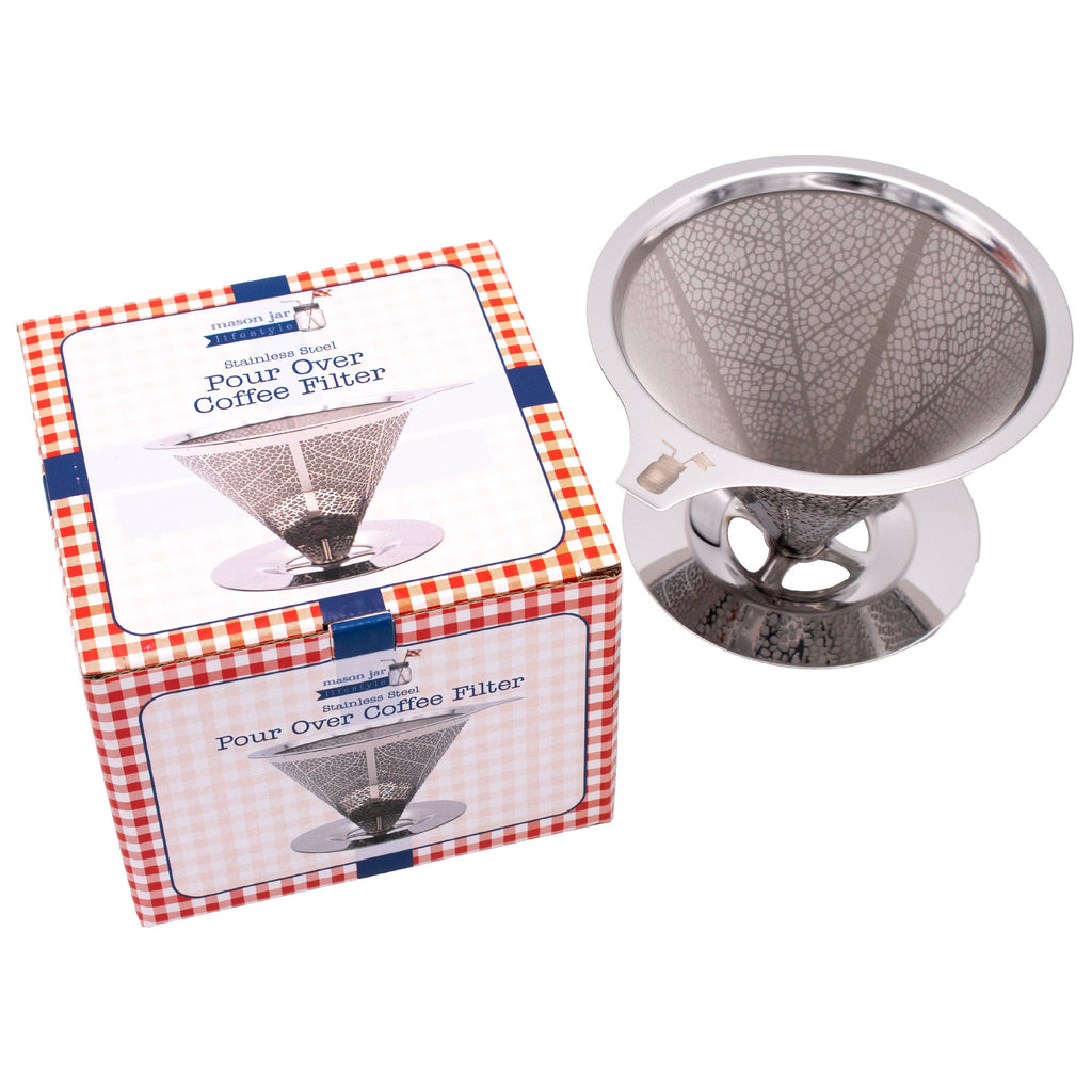Reusable Stainless Steel Pour-Over Coffee Filter