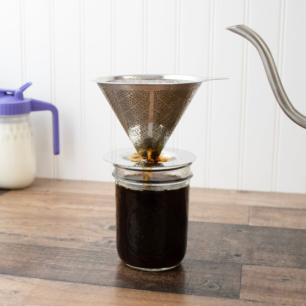 Reusable Stainless Steel Pour-Over Coffee Filter