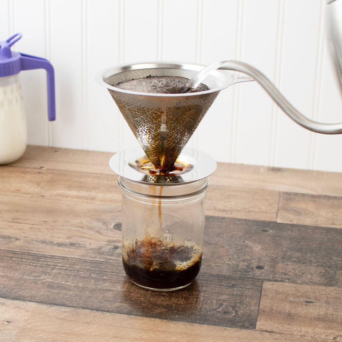Reusable Stainless Steel Pour-Over Coffee Filter
