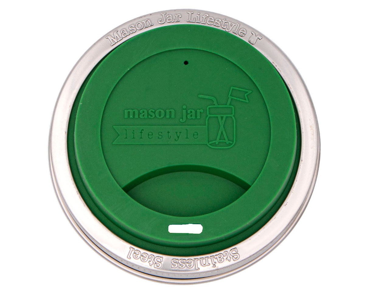 Faux Leather Mason Jar Travel Mug Sleeve & Lid Set