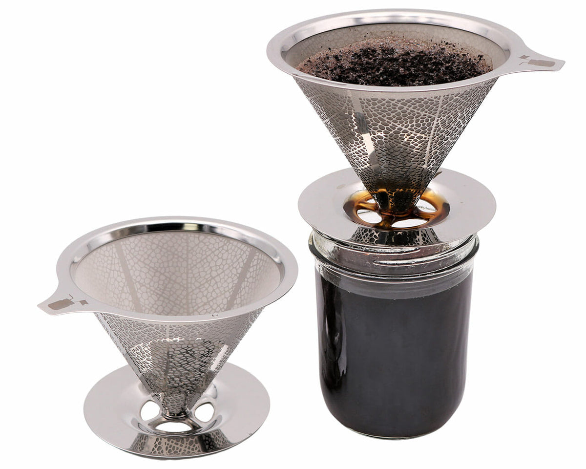 Reusable Stainless Steel Pour-Over Coffee Filter