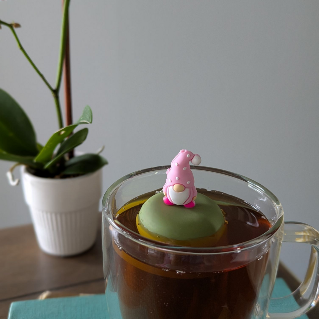 Floating Pink Gnome Tea Infuser - Cute Tea Infuser for Loose Leaf Tea