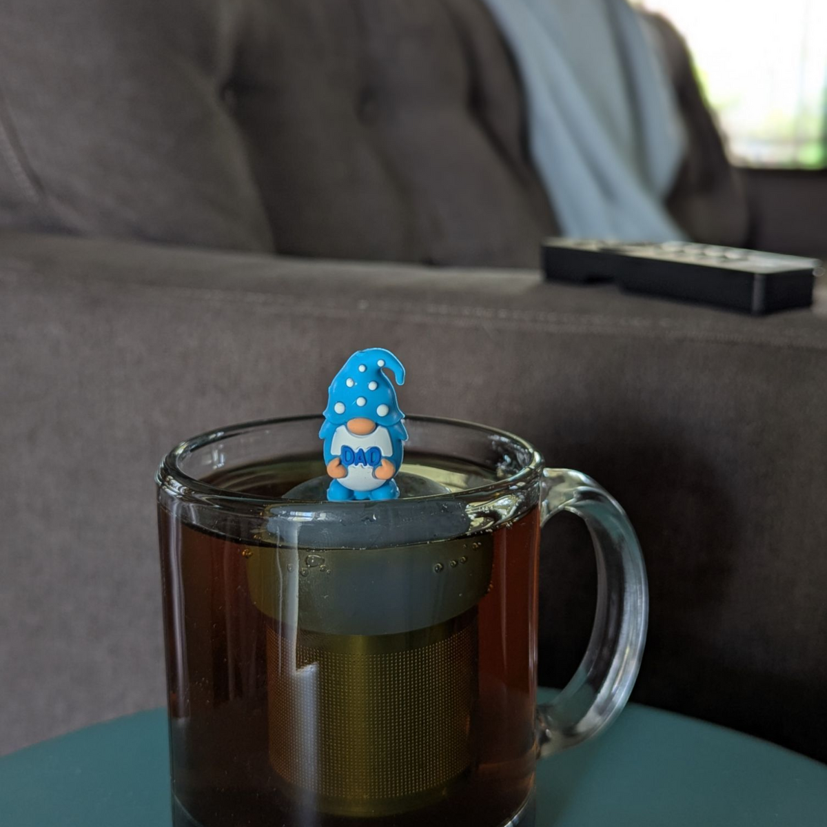 Floating Blue Dad Gnome Tea Infuser - Cute Tea Infuser for Loose Leaf Tea