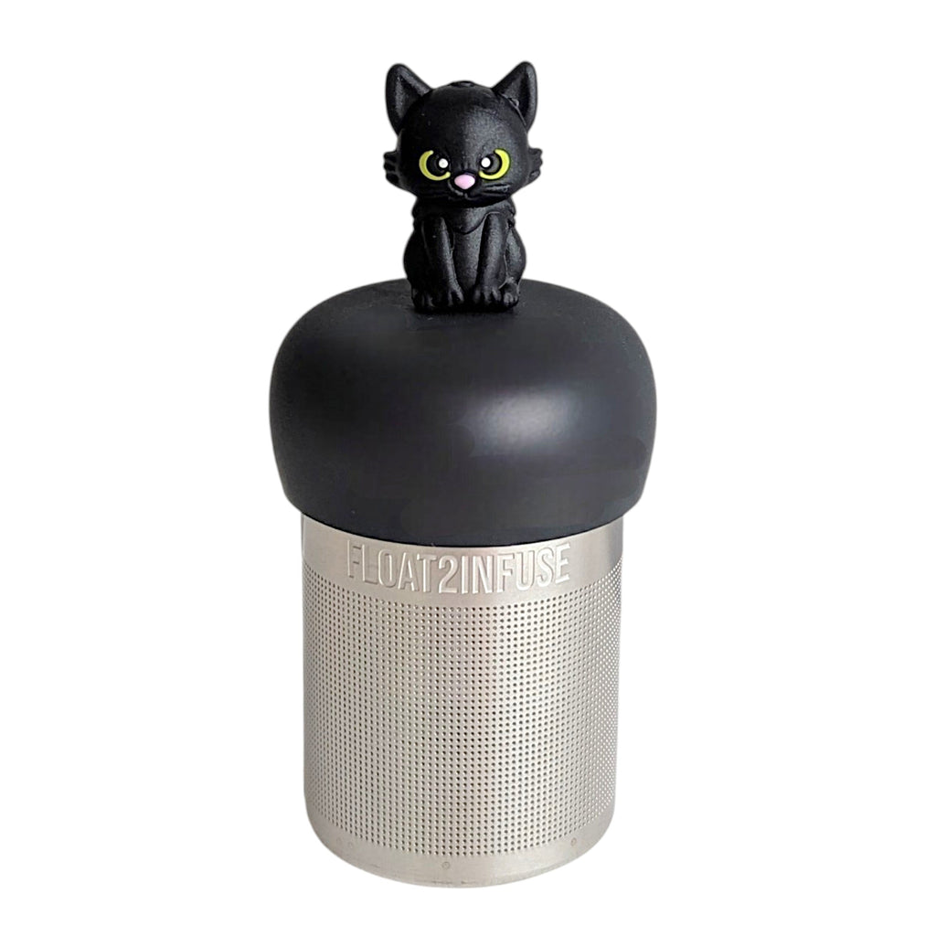 Floating Black Cat Tea Infuser - Cute Animal Tea Infuser for Loose Tea