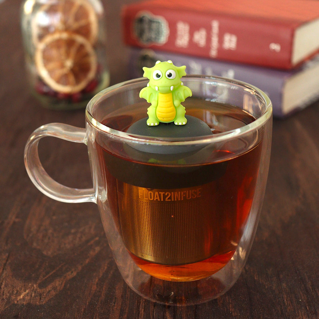 Floating Bright Green Dragon Tea Infuser - Cute Tea Infuser for Loose Tea