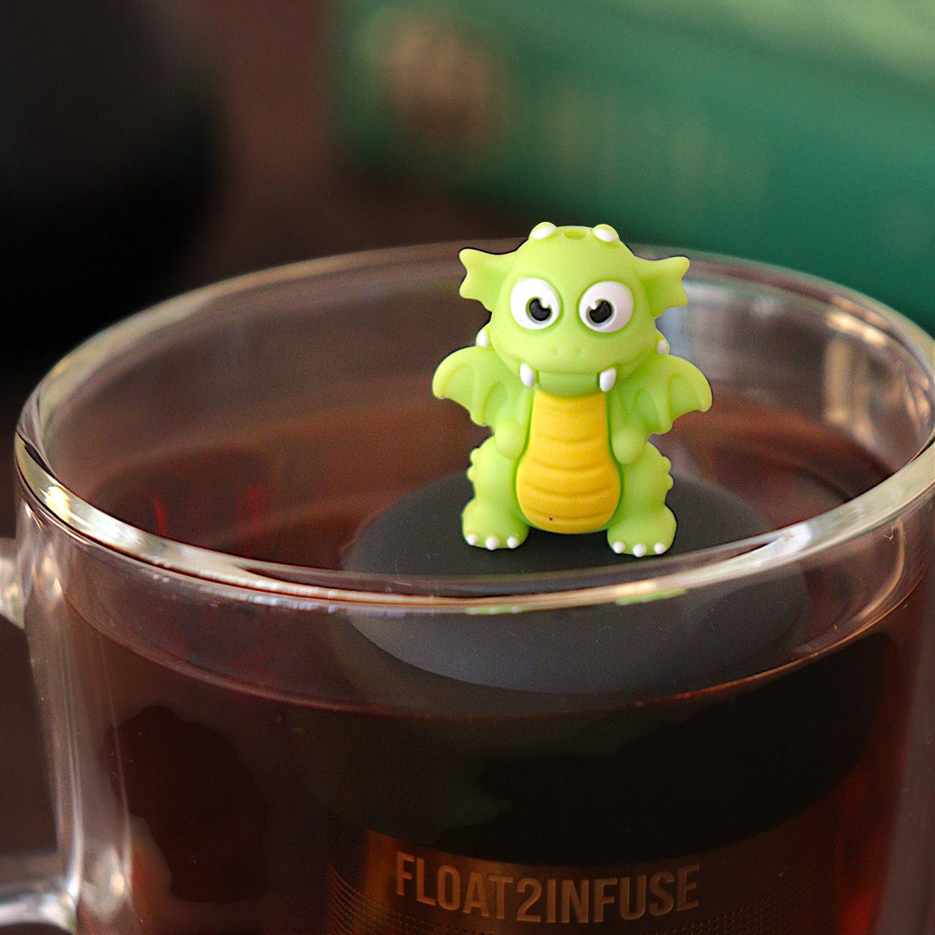 Floating Bright Green Dragon Tea Infuser - Cute Tea Infuser for Loose Tea