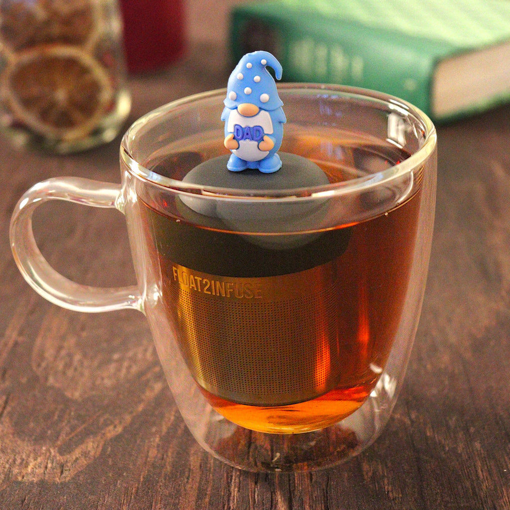 Floating Blue Dad Gnome Tea Infuser - Cute Tea Infuser for Loose Leaf Tea