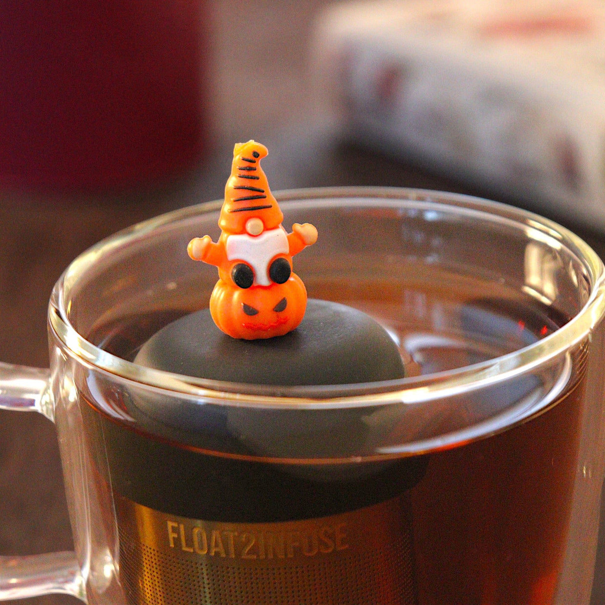 Floating Pumpkin Gnome Tea Infuser - Cute Tea Infuser for Loose Leaf