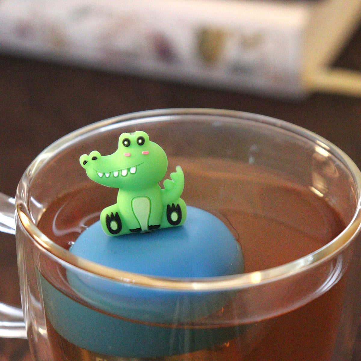 Floating Alligator Tea Infuser - Cute Animal Tea Infuser for Loose Leaf Tea