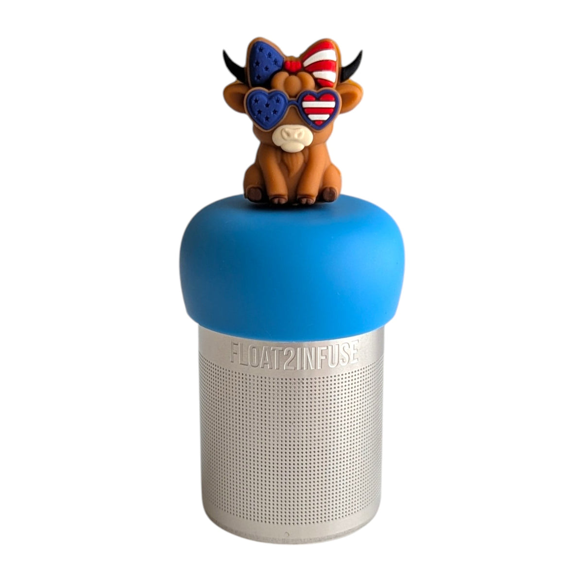Floating Americana Cow Tea Infuser - Cute Animal Tea Infuser for Loose Tea
