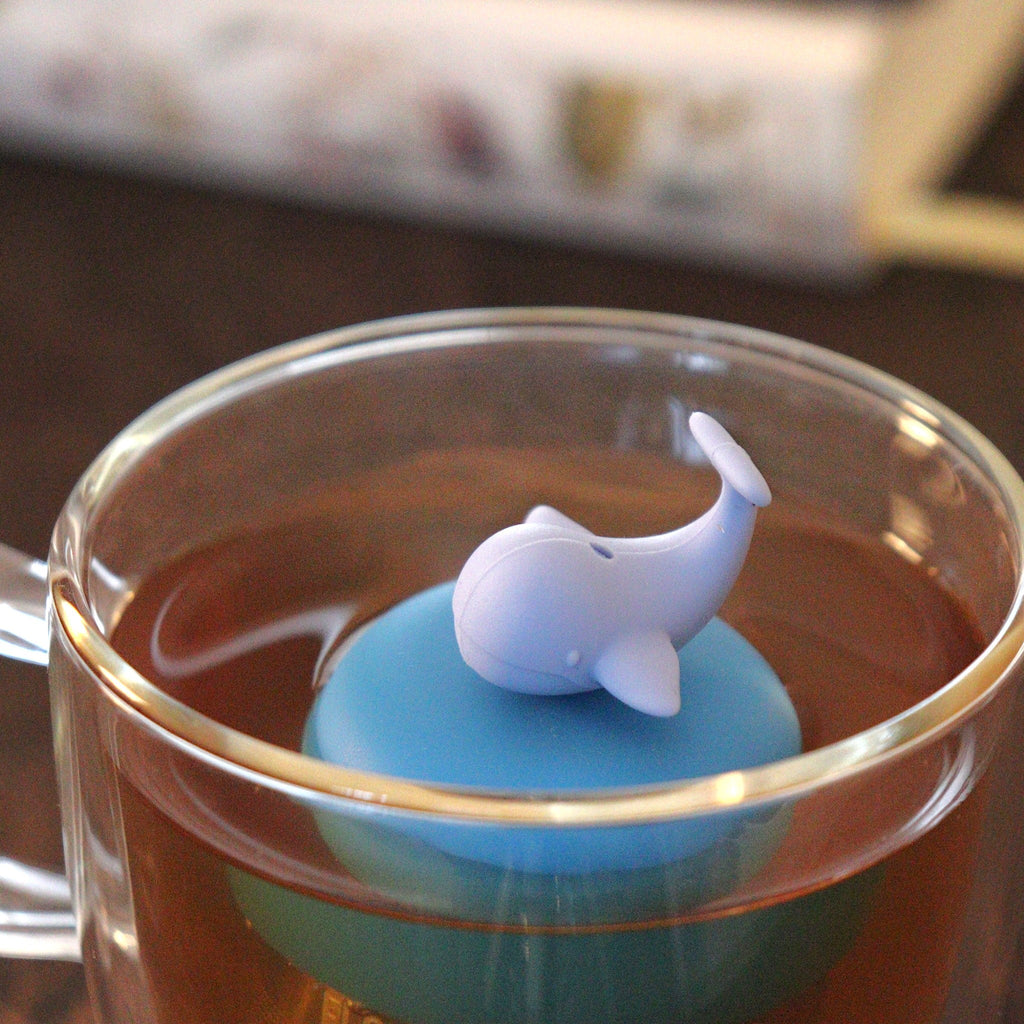 Floating Blue Whale Tea Infuser - Cute Animal Tea Infuser for Loose Leaf Tea