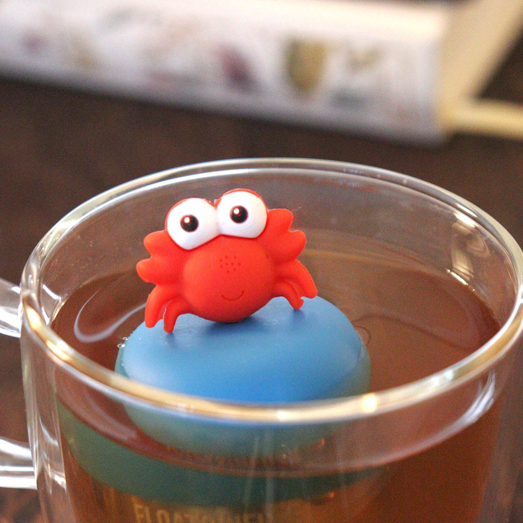 Floating Red Crab Tea Infuser - Cute Animal Tea Infuser for Loose Leaf Tea
