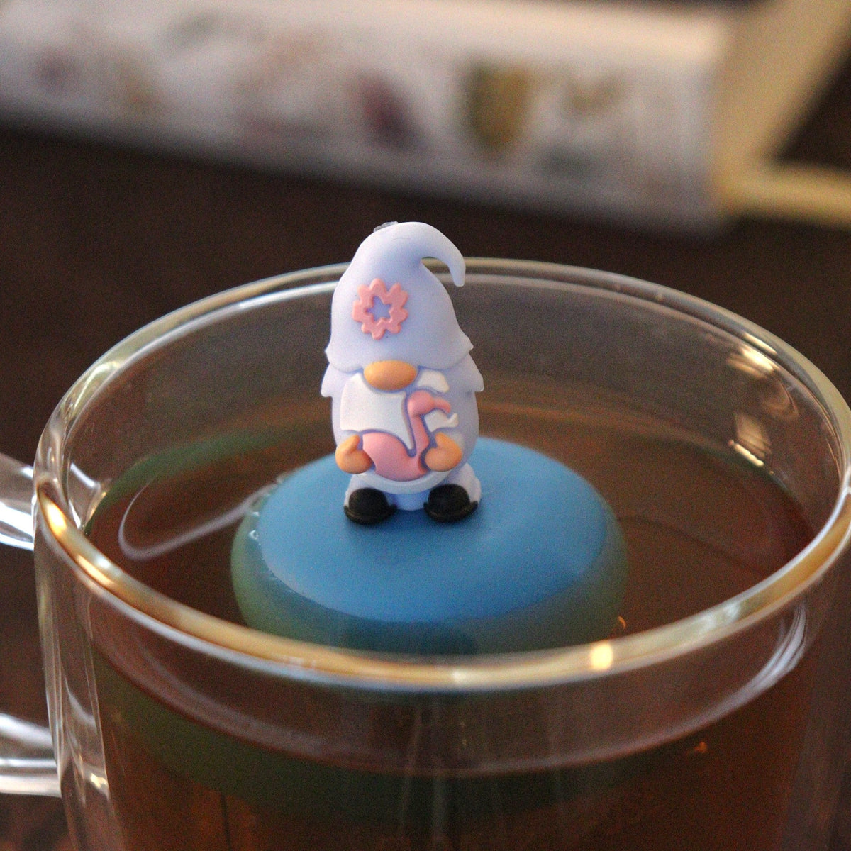 Floating Flamingo Gnome Tea Infuser - Cute Tea Infuser for Loose Leaf Tea