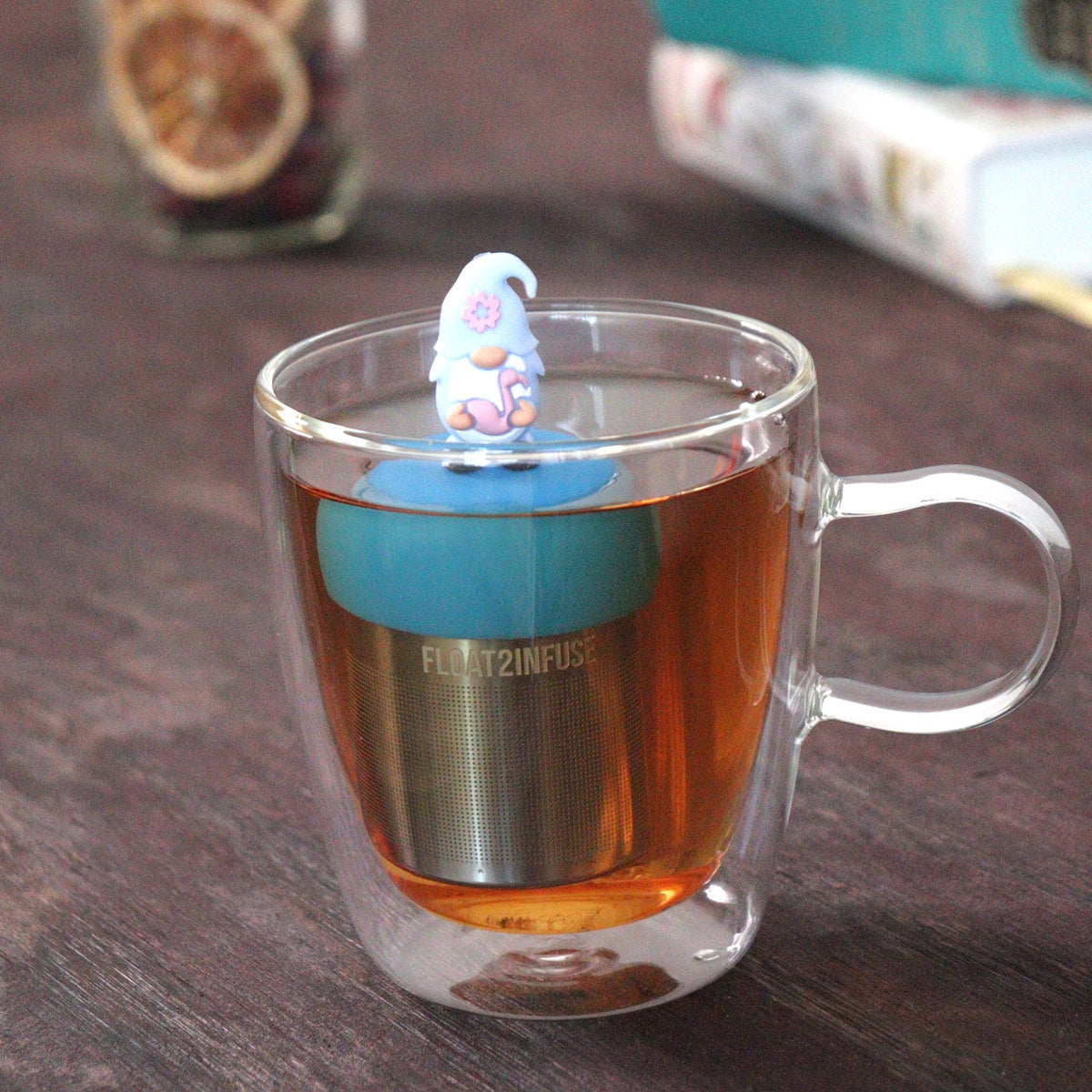 Floating Flamingo Gnome Tea Infuser - Cute Tea Infuser for Loose Leaf Tea