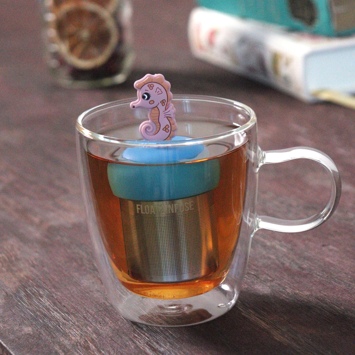 Floating Seahorse Tea Infuser - Cute Animal Tea Infuser for Loose Leaf Tea