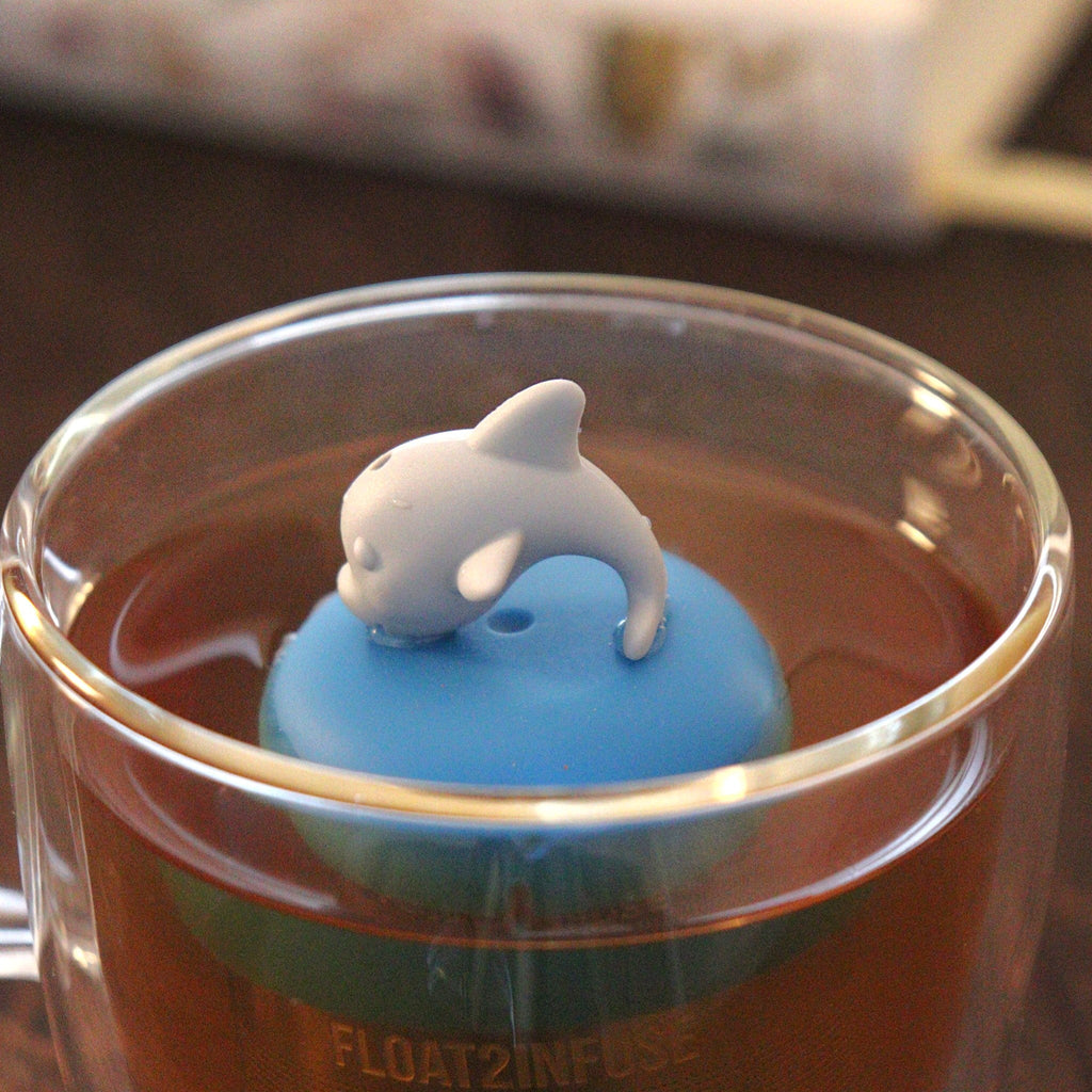 Floating Jumping Dolphin Tea Infuser - Cute Animal Tea Infuser for Loose Leaf Tea