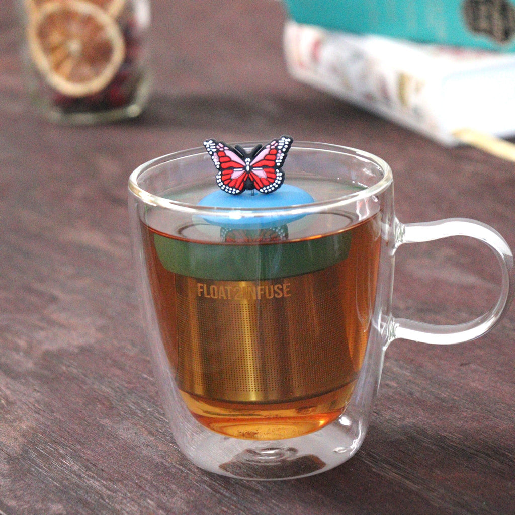 Floating Americana Butterfly Tea Infuser - Cute Animal Tea Infuser for Loose Leaf Tea