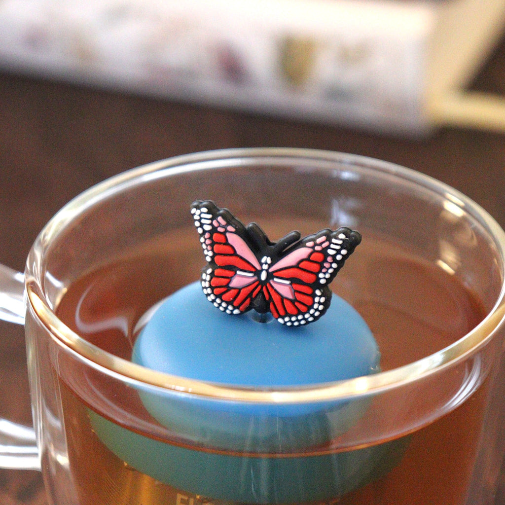 Floating Americana Butterfly Tea Infuser - Cute Animal Tea Infuser for Loose Leaf Tea