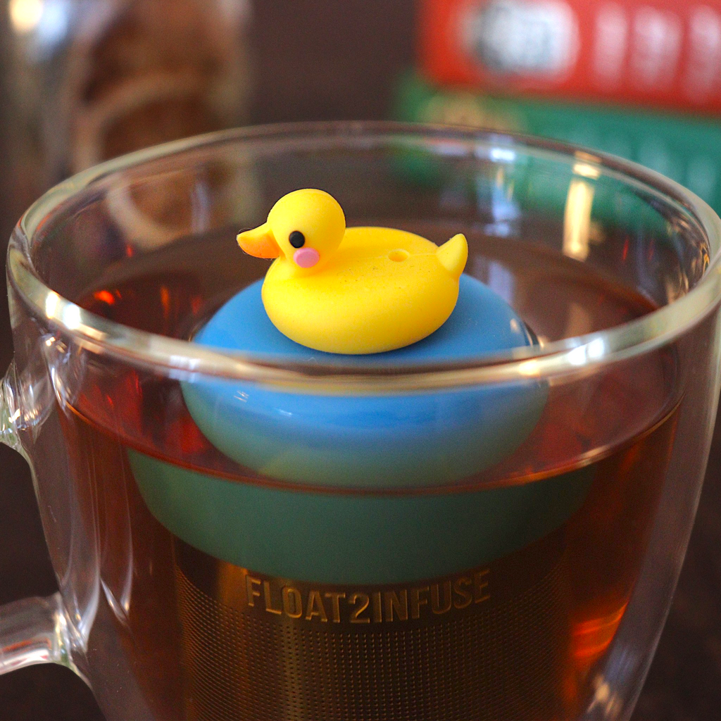 Floating Rubber Duckie Tea Infuser - Cute Animal Tea Infuser for Loose Tea