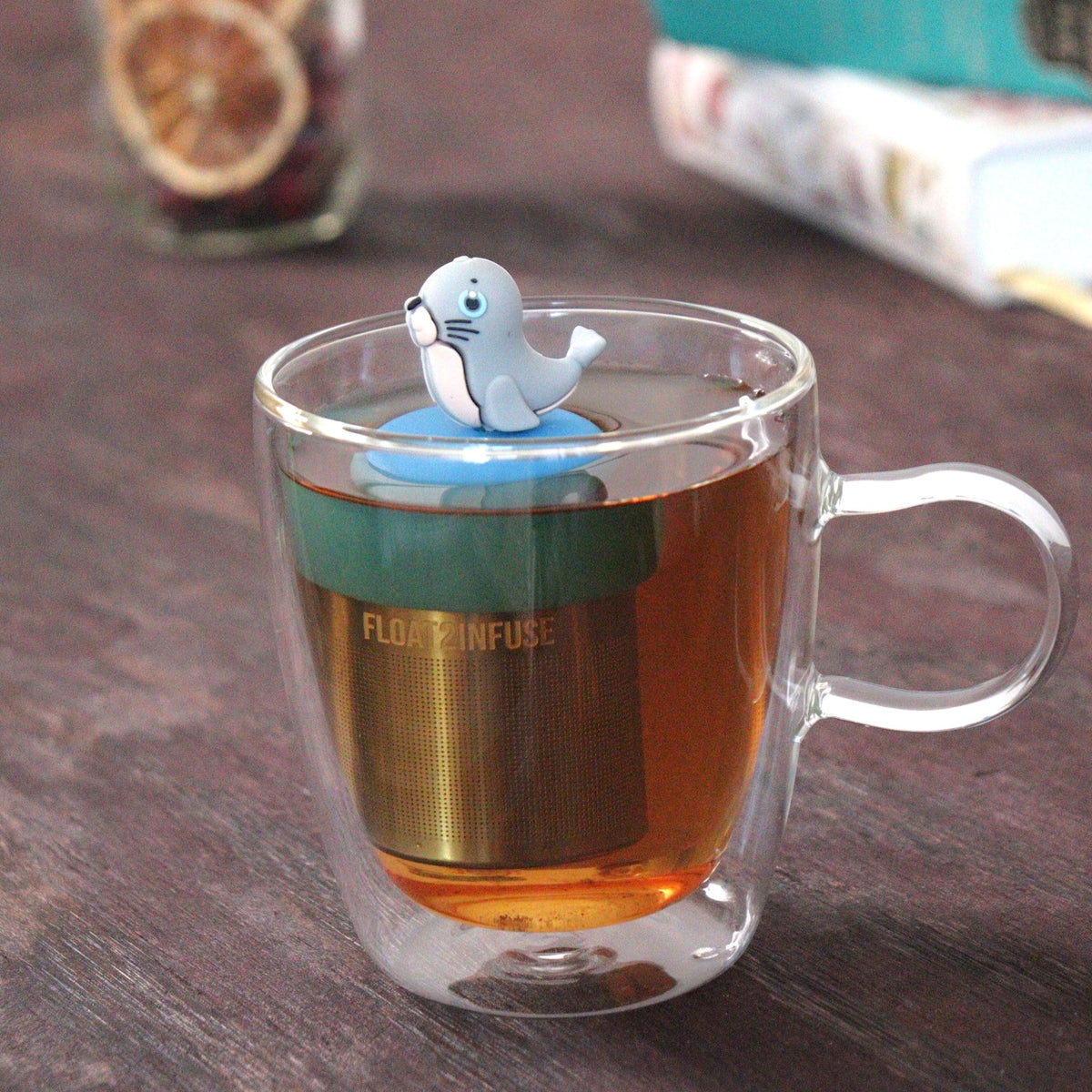 Floating Seal Tea Infuser - Cute Animal Tea Infuser for Loose Leaf Tea
