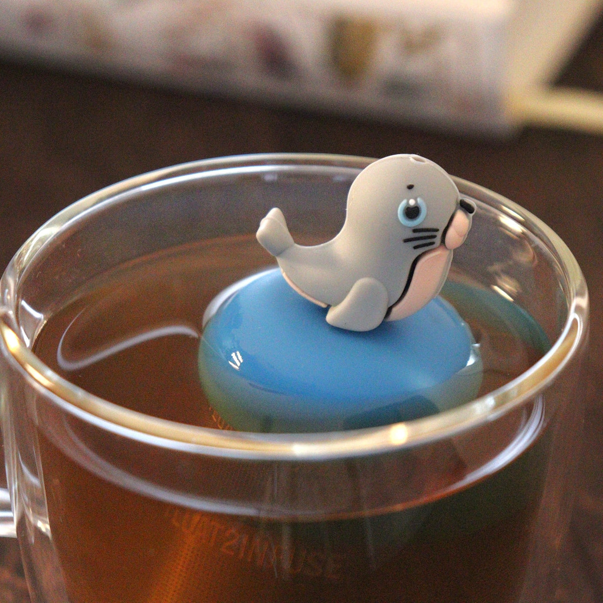 Floating Seal Tea Infuser - Cute Animal Tea Infuser for Loose Leaf Tea