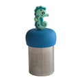 Floating Teal Seahorse Tea Infuser - Cute Tea Infuser for Loose Tea