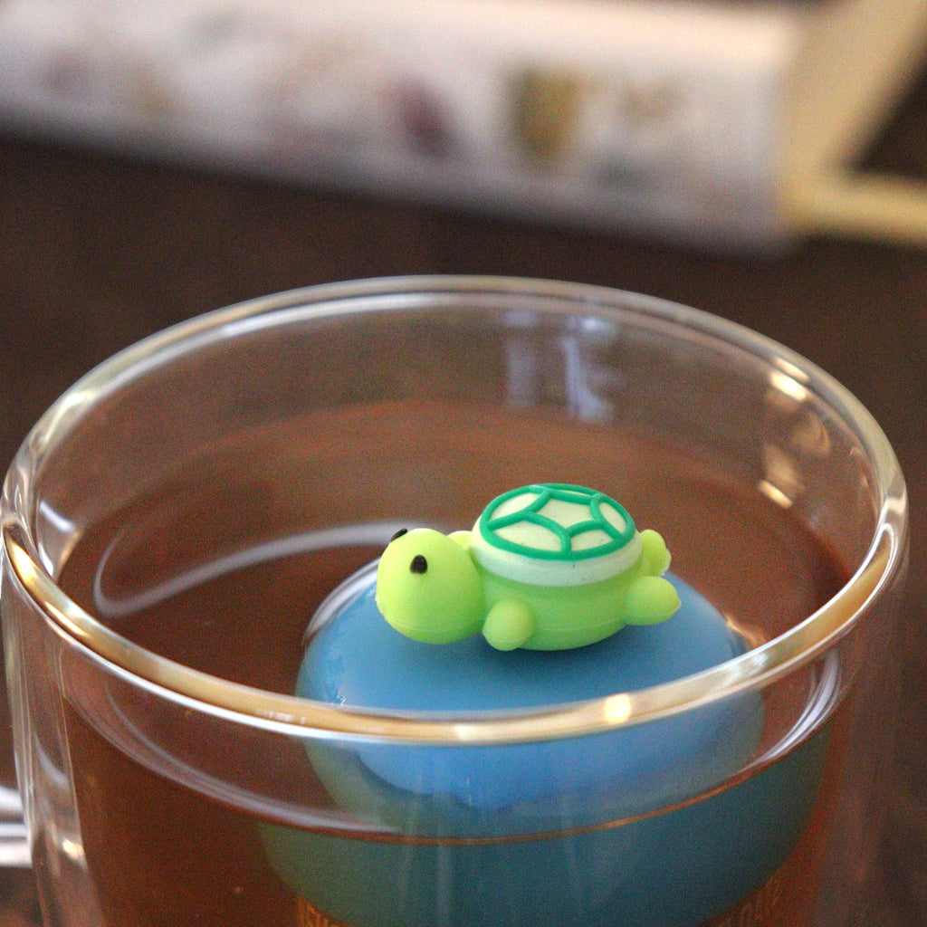 Floating Green Turtle Tea Infuser - Cute Animal Tea Infuser for Loose Leaf Tea