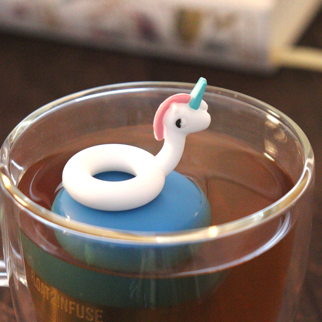 Floating Pool Unicorn Tea Infuser - Cute Animal Tea Infuser for Loose Leaf Tea