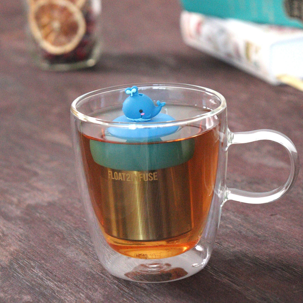 Floating Water Whale Tea Infuser - Cute Animal Tea Infuser for Loose Leaf Tea
