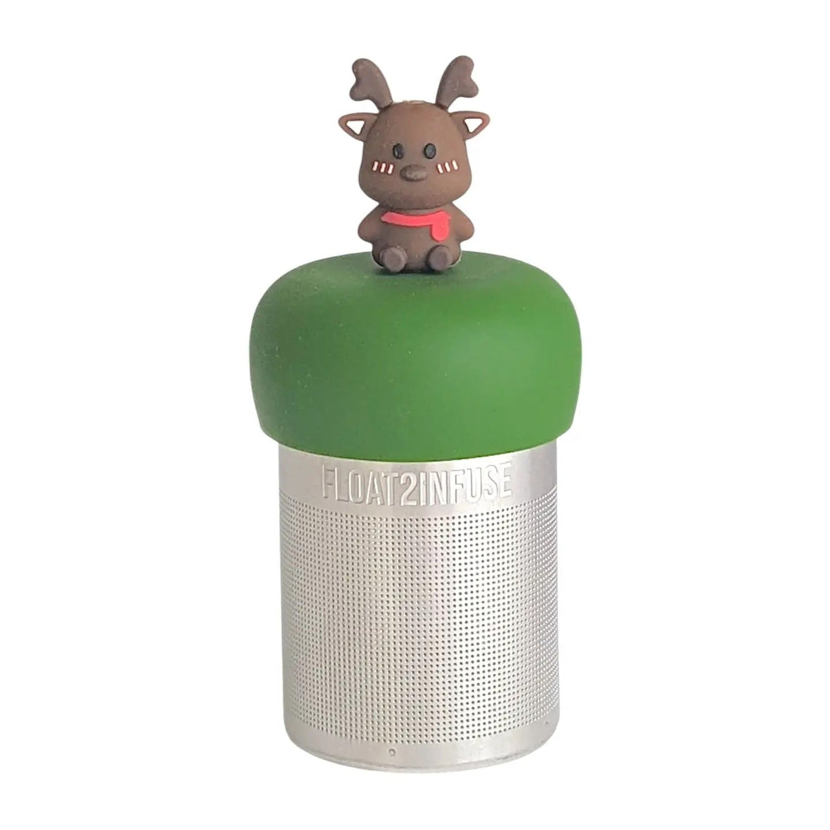 Floating Red Scarf Reindeer Tea Infuser - Cute Animal Tea Infuser for Loose Leaf Tea