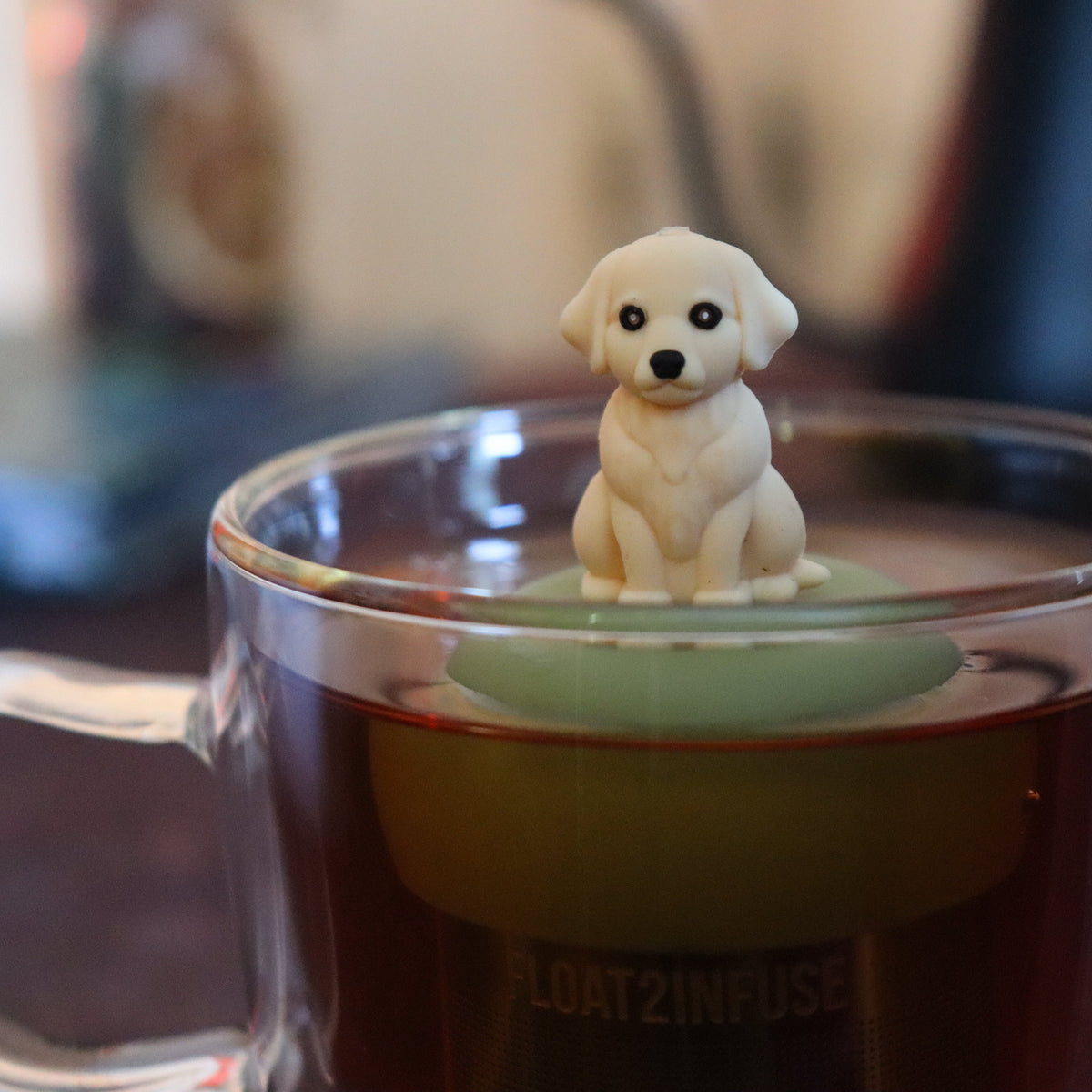Floating Golden Retriever Dog Tea Infuser - Cute Animal Tea Infuser for Loose Leaf Tea