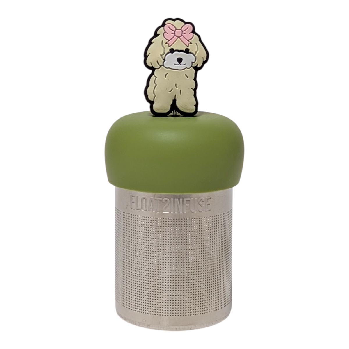 Floating Pink Bow Poodle Tea Infuser - Cute Animal Tea Infuser for Loose Leaf Tea