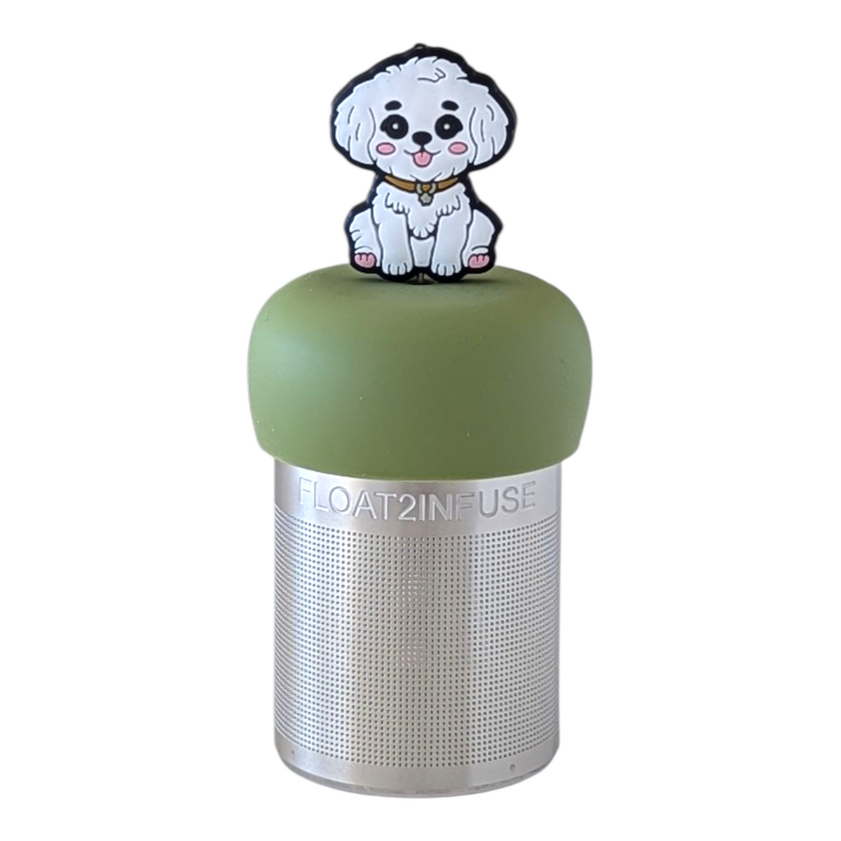 Floating White Maltipoo Dog Tea Infuser - Cute Animal Tea Infuser for Loose Leaf Tea
