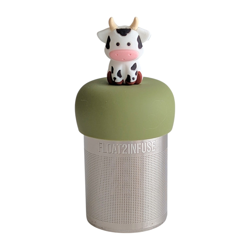 Floating Baby Spotted Cow Tea Infuser - Cute Animal Tea Infuser for Loose Tea