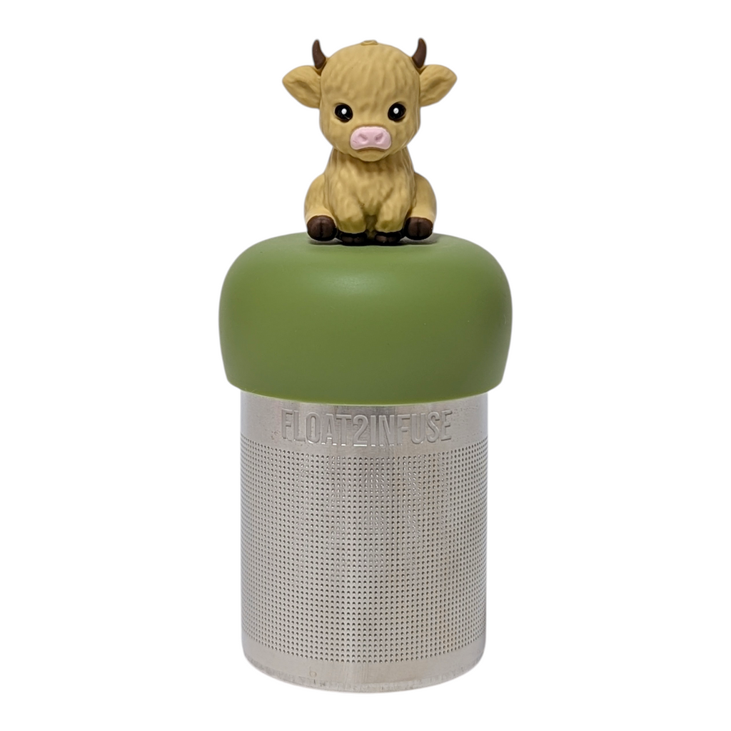Floating Blonde Baby Cow Tea Infuser - Cute Animal Tea Infuser for Loose Leaf Tea
