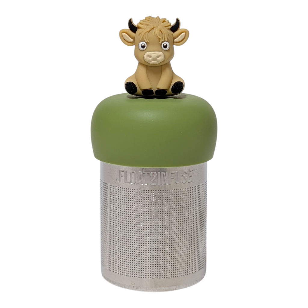 Floating Blonde Baby Highland Tea Infuser - Cute Animal Tea Infuser for Loose Leaf Tea