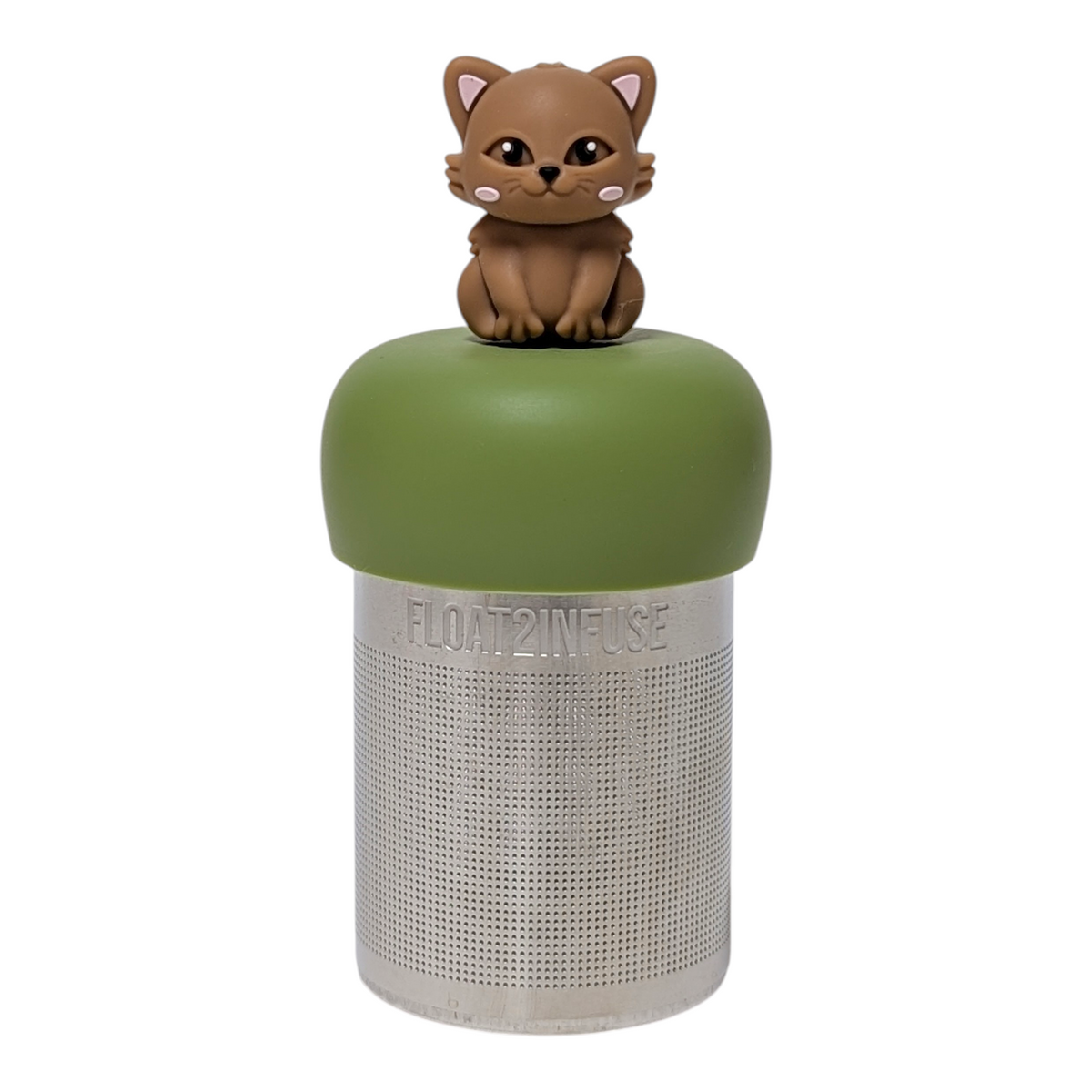 Floating Brown Cat Tea Infuser - Cute Animal Tea Infuser for Loose Leaf Tea