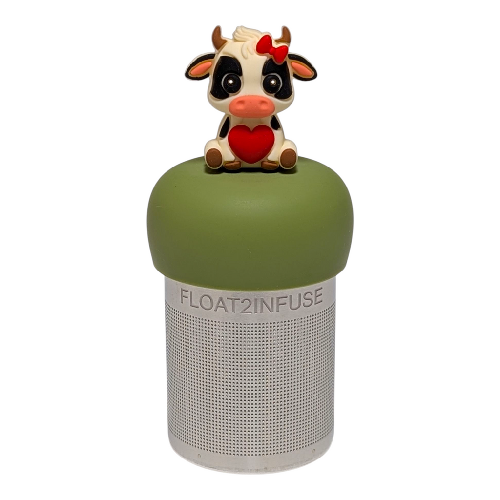 Floating Valentine Cow Tea Infuser - Cute Animal Tea Infuser for Loose Leaf Tea